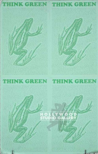 34X22 PSTR/J.J THINK GRN. 4 FROGS