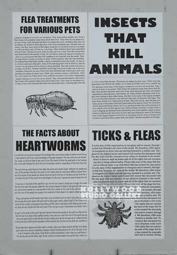 35X25 UNFRMD/WORMS/TICKS/FLEA PROB.