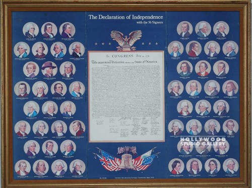 34x43 Presidents In Tiny Ovals