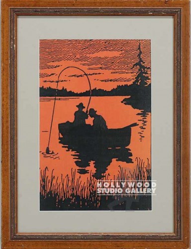 21X16BRN FM/ORNGE PAPER/BOAT/2 GUYS