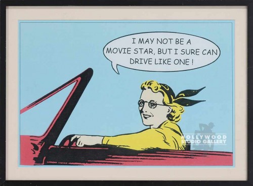 14X18 J.J. BLK FRM/LADY IN RED CAR