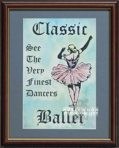 16X13 WOOD FRM/ CLASSIC BALLET/PINK