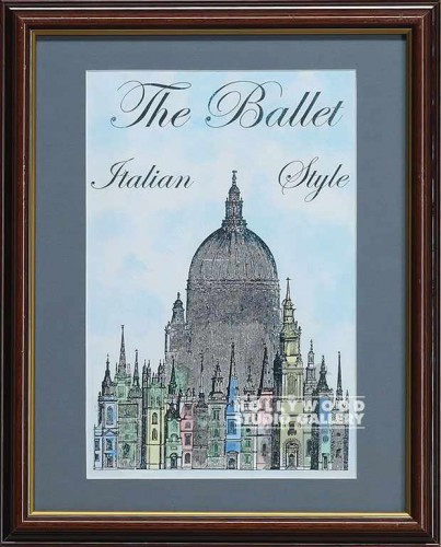 16X13 WD FRM/THE BALLET ITALIAN STL