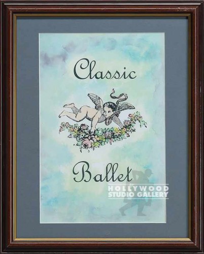 16X13 WOOD FRM/CLASSIC BALLET/BLUE