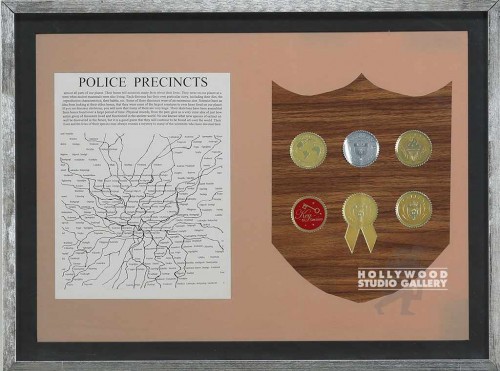 18X24 MTL FRM/POLICE/SHIELD & FLYER