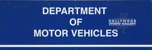 12X36BLUE SIGN/DEPT. OF MTR VEHICLS