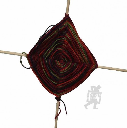 18x18 God`s Eye/Green,Red,Orange