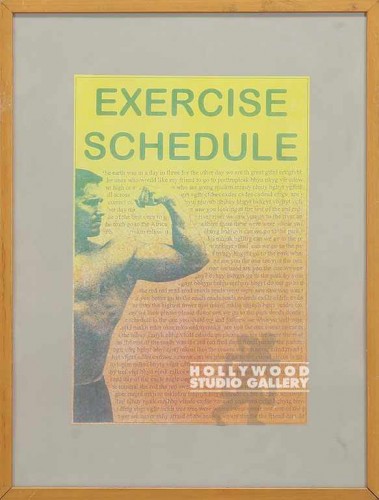 22X17 WD BLND FRM/EXERCISE SCHEDULE
