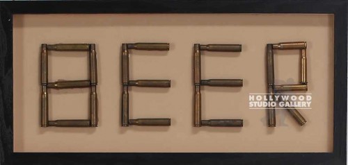 10X21 BRWN FRM/SHDW BX/BEER/BULLETS