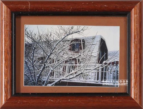 7X9 TABLETOP HOUSE W SNOW