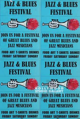 31X21 FOUR TRUMPET FIRE POSTER