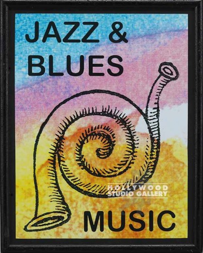 15X12BLK FRM/JAZZ&BLUES MUSICHORN