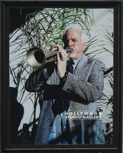 15X12 BLK FRM/COLOR TRUMPET PLAYER