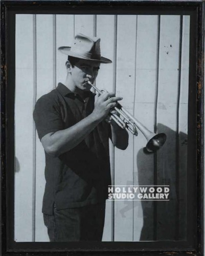 15X12BLK FRM/B/W TRUMPET PLAYER HAT
