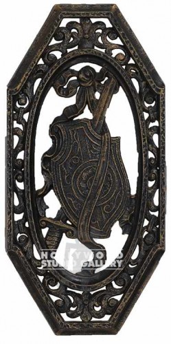 14X7 PLASITC OCTAGON SHIELD-SWORD