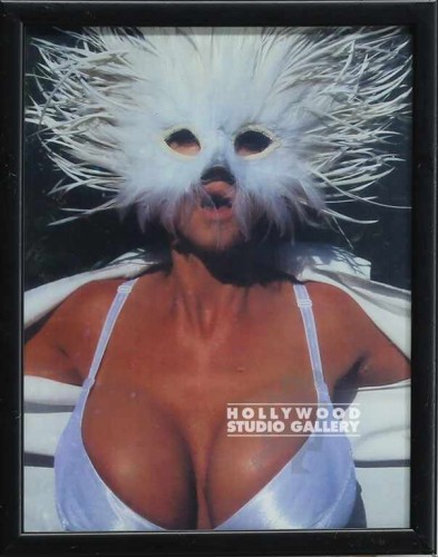12X9FRM/WHITE FEATHER MASK/STRIPPER