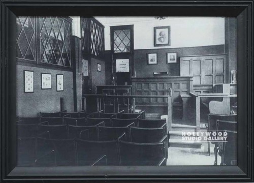12X16 B/W VINTAGE COURTROOM/BLK