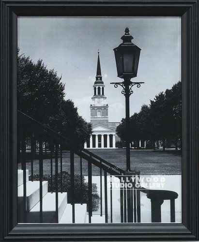 11X9 B/W CLOCK TOWER/CAMPUS/BLK