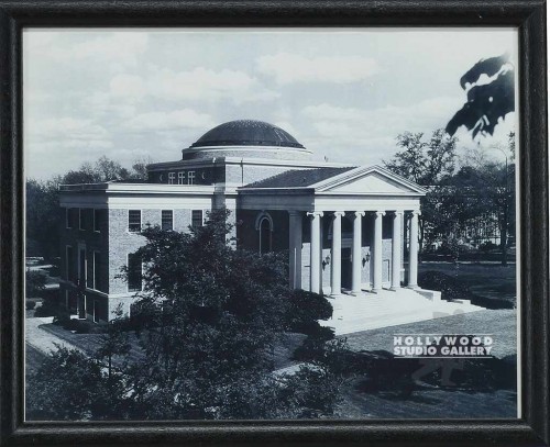 9X11 B/W SCHOOL BUILDING/AERIAL/BLK