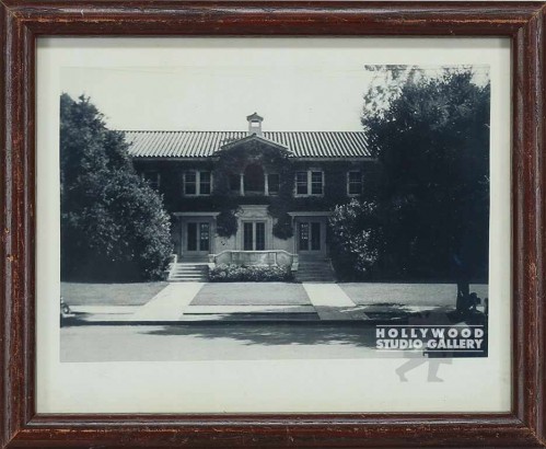 9X11B/WSCHOOL BLDG/FRONT/TREES/BLK
