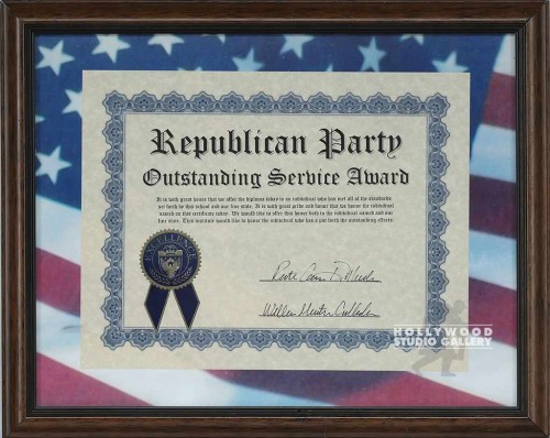 13X16FLG MAT/REPUBLICAN PARTY/BRWN