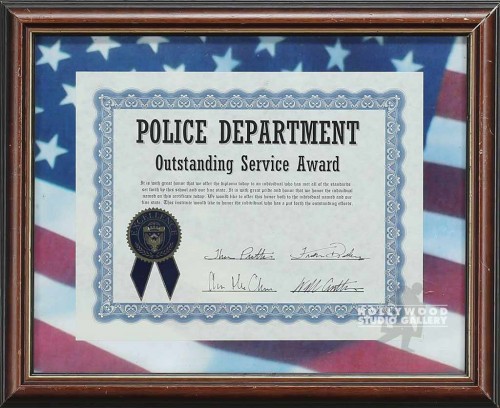 13X16FLG MAT/POLICE SEPT./AWRD/BRWN
