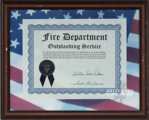 13X16FLG MAT/FIRE DEPT/OUTSNDG/BRWN