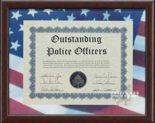 12X15 FLG MAT/OUTSNDG POLICE/CERTF/