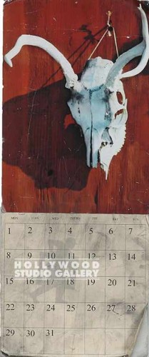 25X12J.J CALENDAR/ANIMAL SKULL HEAD