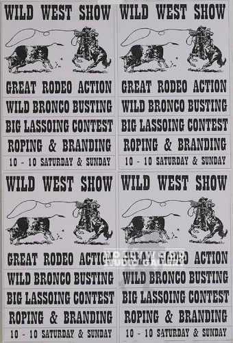 31X21UFRM PST/J.J/(4)WILD WEST SHOW