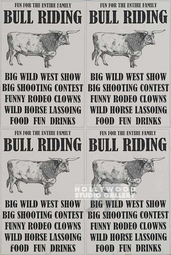 31X21 UNFRM PSTR/J.J/(4)BULL RIDING