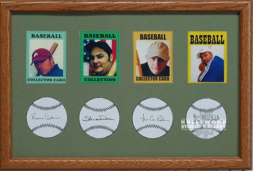 12X19 BRWN FRM/(4)BASEBLL CARDS/J.J