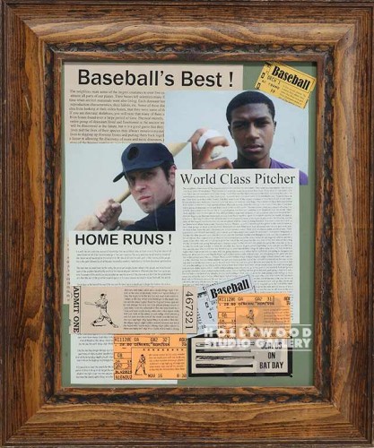 19X16BRWN FRM/BASEBALLS BEST/COLAGE