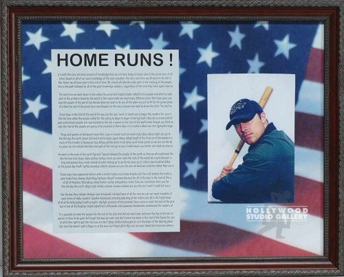 13X16 FLAG MAT/HOME RUNS!/ J.J