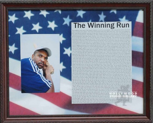 13X16 FLAG MAT/THE WINNING RUN"/JJ