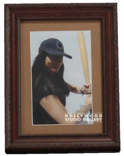 9X7 SWBF/GIRL HOLDING BASEBALL BAT
