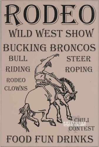 26X17 UNFMD PSTR/RODEO WILD WEST/JJ