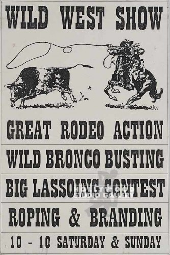 26X17 UNFMD PSTR/WILD WEST SHOW/J.J