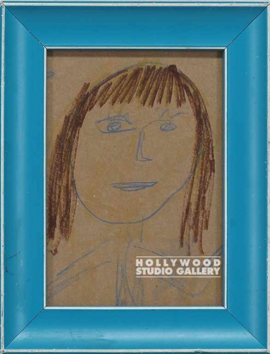 9X7 BLUE FRAME/ GIRL FACE