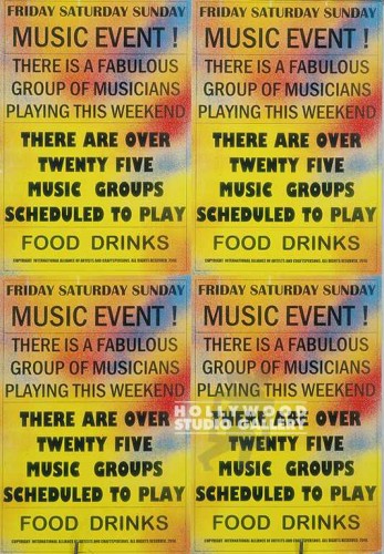 30X21UNFM PTR/MUSIC EVNT/FRI.SAT.SU