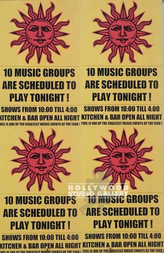 33X22UNFRM PSTR/10 MUSIC GRPS/TNGHT