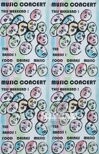 33X22UNFM PTR/MUSIC CONCRT/WEEKEND