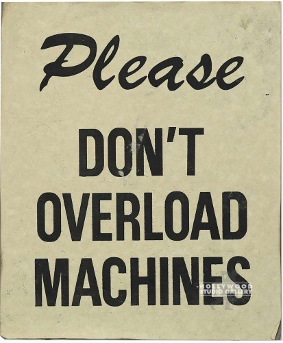 13x10 Please-Don`t Overload Machine