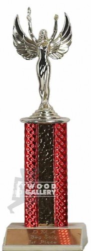 9" WINGED WOMEN W/TORCH TROPHY
