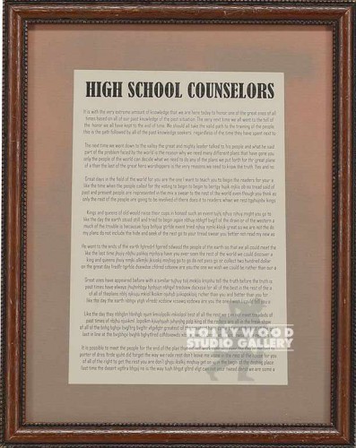 12X10 "HIGH SCOOL COUNSELORS"