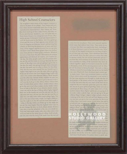 11X9 "HIGH SCHOOL COUNSELORS"