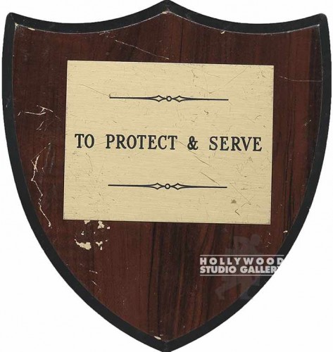 WOODEN PLAQUE/TO PROTECT & SERVE