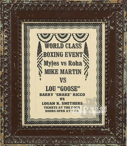 14X12 BRWN FRM/ WORLD CLASS BOXING