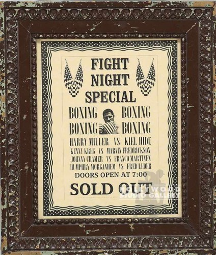 14X12 BRWN FRM/ FIGHT NIGHT SPECIAL