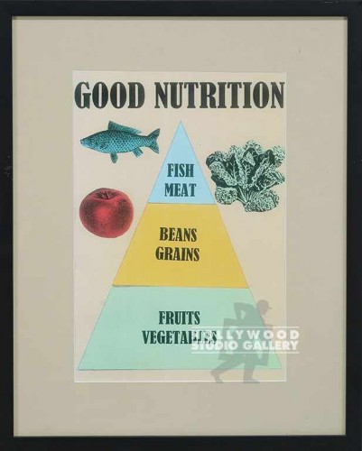 21X17 BLK FRM/ GOOD NUT. PYRAM.